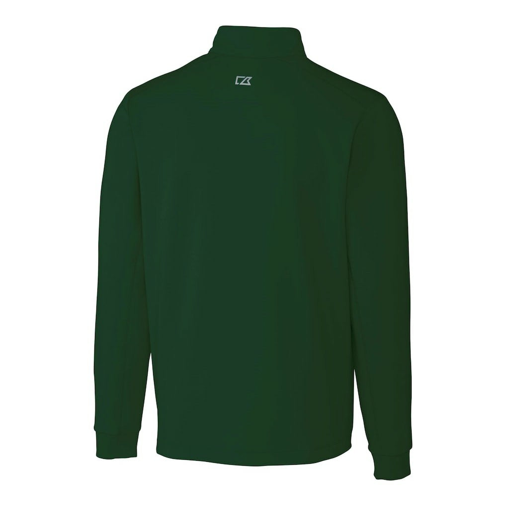 New York Jets Cutter & Buck Primary Logo Traverse Stretch Quarter-Zip Top - Hunter Green - NFL