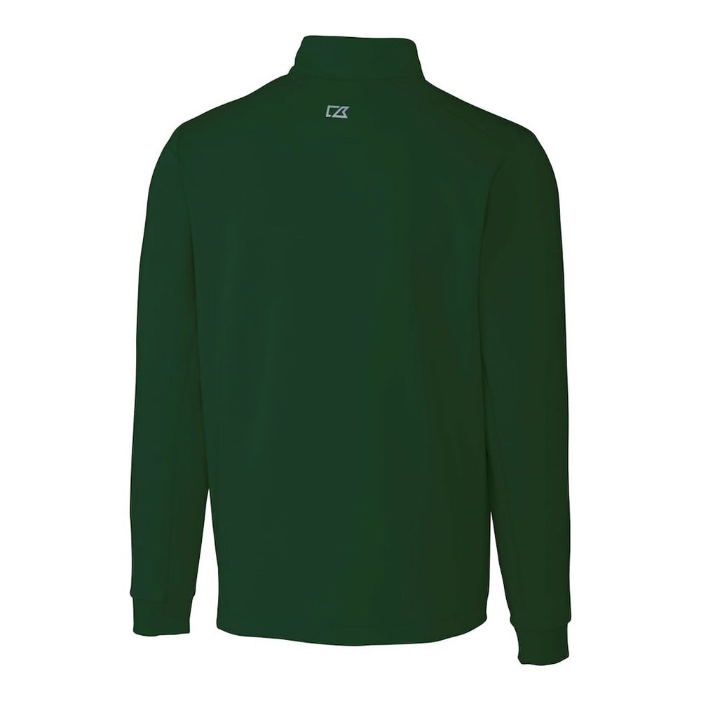 New York Jets Cutter & Buck Primary Logo Traverse Stretch Quarter-Zip Top - Hunter Green - NFL