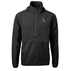 New York Jets Cutter & Buck Helmet Charter Eco Recycled Half-Zip Anorak Jacket - Black - NFL