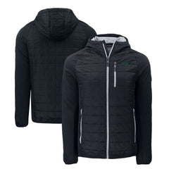 New York Jets Cutter & Buck Primary Logo Rainier PrimaLoft Eco Full-Zip Hybrid Jacket - Black - NFL
