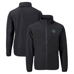 New York Jets Cutter & Buck Big & Tall Helmet Charter Eco Knit Recycled Full-Zip Jacket - Black - NFL