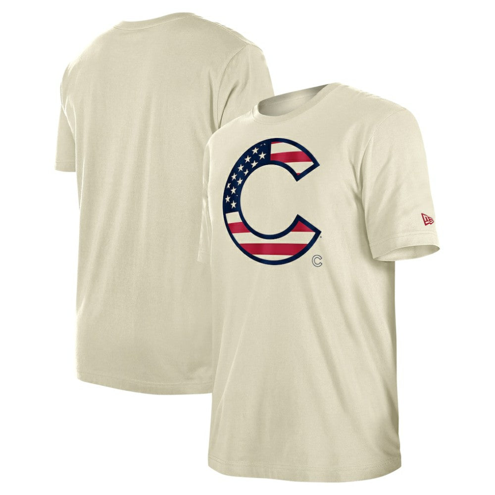 Chicago Cubs New Era Americana Flag Fill T-Shirt Sale
