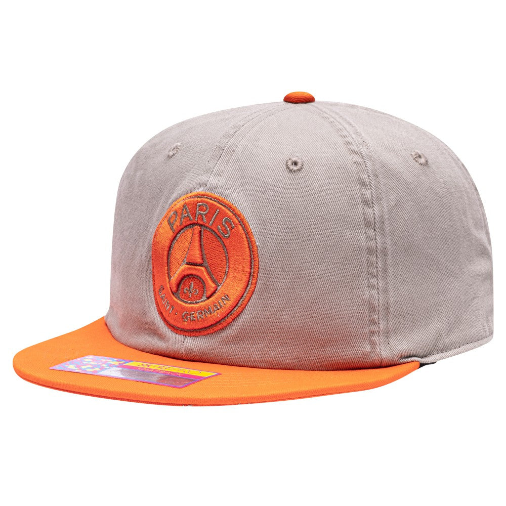 Paris Saint-Germain Fan Ink Wander Snapback Hat Tan/Orange