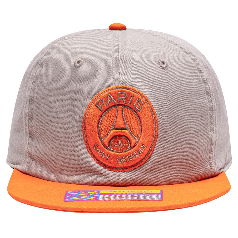 Paris Saint-Germain Fan Ink Wander Snapback Hat Tan/Orange