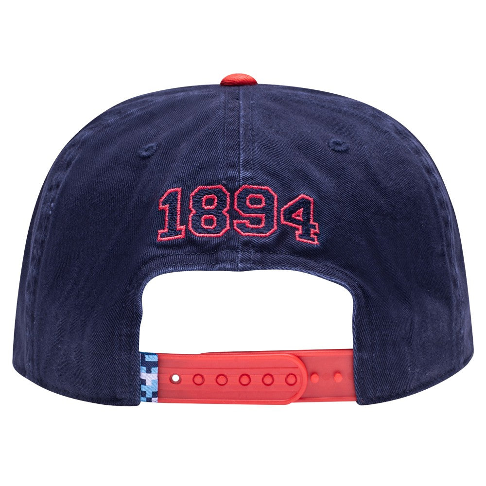 Manchester City Fan Ink Wander Snapback Hat Navy/Red