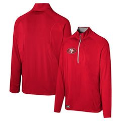 San Francisco 49ers Grind Iron Quarter-Zip Top - Scarlet - NFL