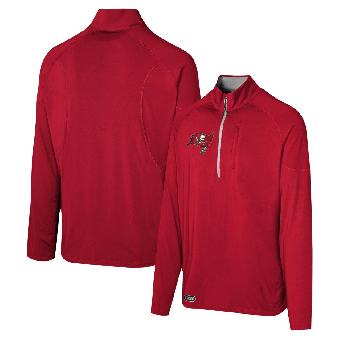 Tampa Bay Buccaneers Grind Iron Quarter-Zip Top - Red - NFL