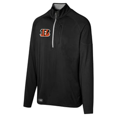 Cincinnati Bengals Grind Iron Quarter-Zip Top - Black - NFL