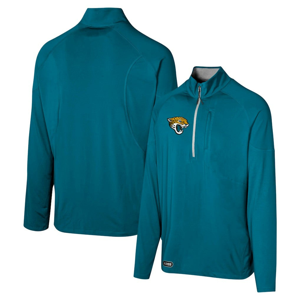 Jacksonville Jaguars Grind Iron Quarter-Zip Top - Teal - NFL