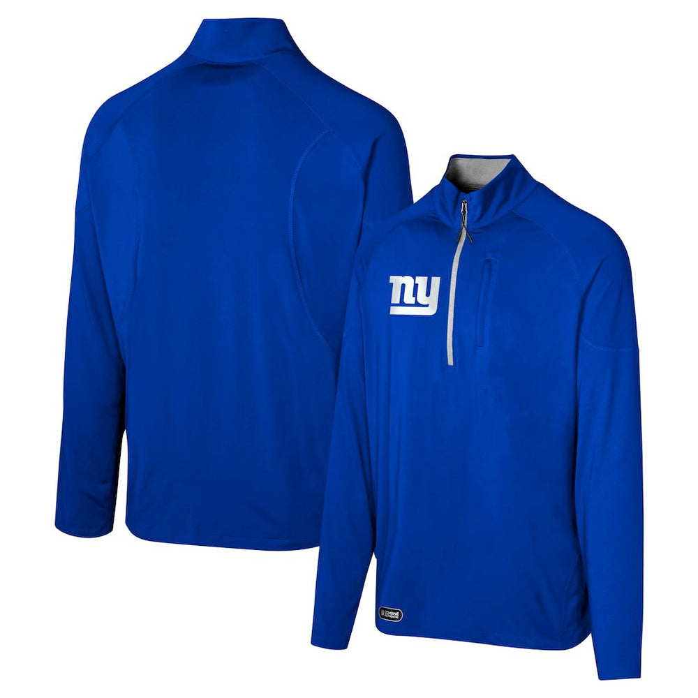 New York Giants Grind Iron Quarter-Zip Top - Royal - NFL
