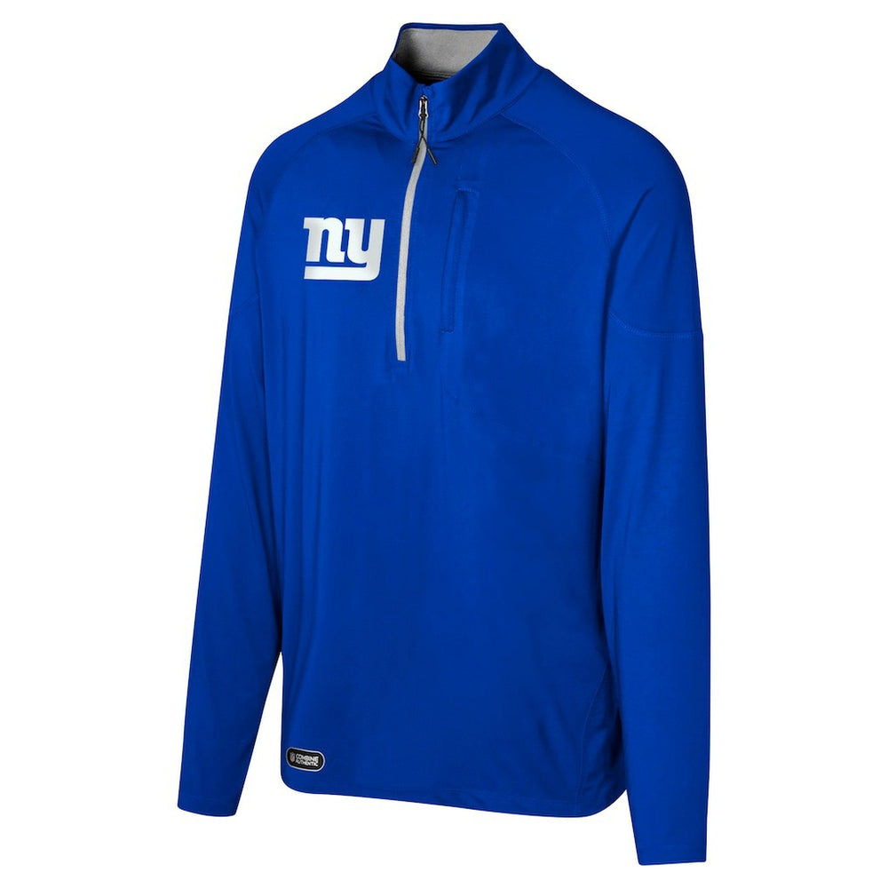 New York Giants Grind Iron Quarter-Zip Top - Royal - NFL
