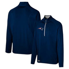 New England Patriots Grind Iron Quarter-Zip Top - Navy - NFL