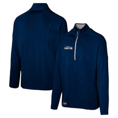 Seattle Seahawks Grind Iron Quarter-Zip Top - College Navy - NFL