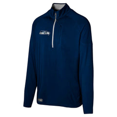 Seattle Seahawks Grind Iron Quarter-Zip Top - College Navy - NFL