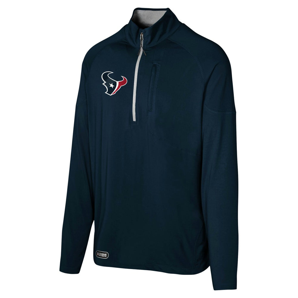 Houston Texans Grind Iron Quarter-Zip Top - Navy - NFL