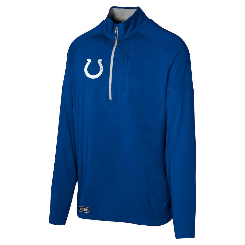 Indianapolis Colts Grind Iron Quarter-Zip Top - Royal - NFL