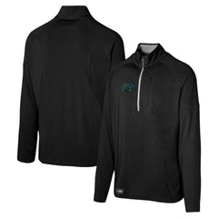 Carolina Panthers Grind Iron Quarter-Zip Top - Black - NFL