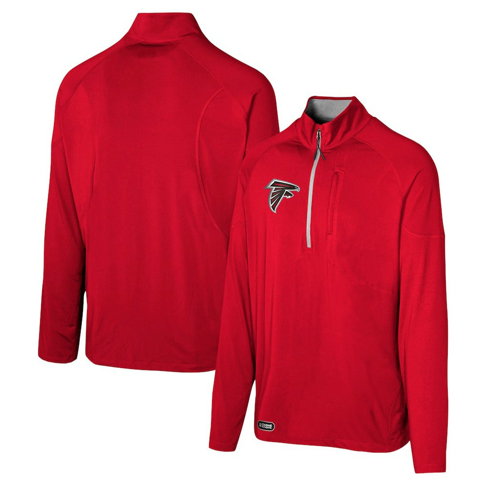 Atlanta Falcons Grind Iron Quarter-Zip Top - Red - NFL