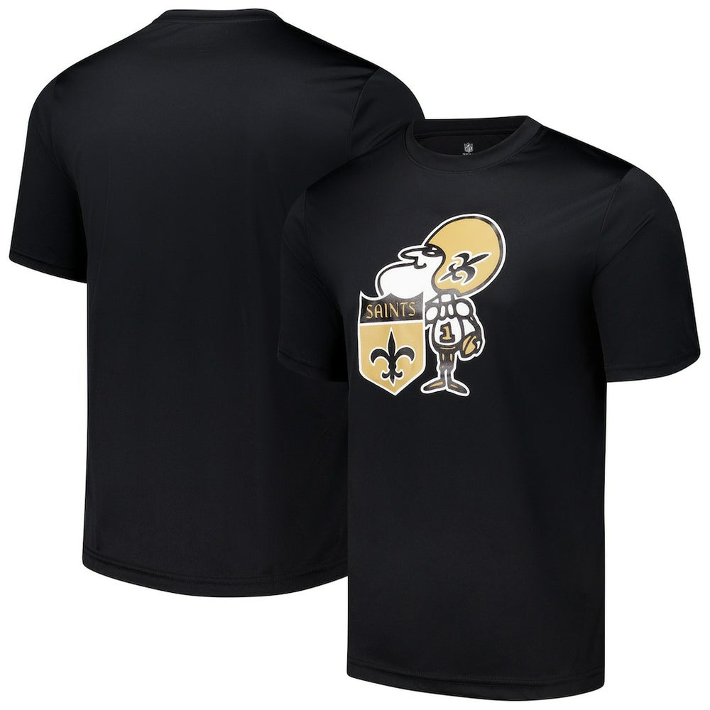 New Orleans Saints Stadium Retro T-Shirt - Black - NFL