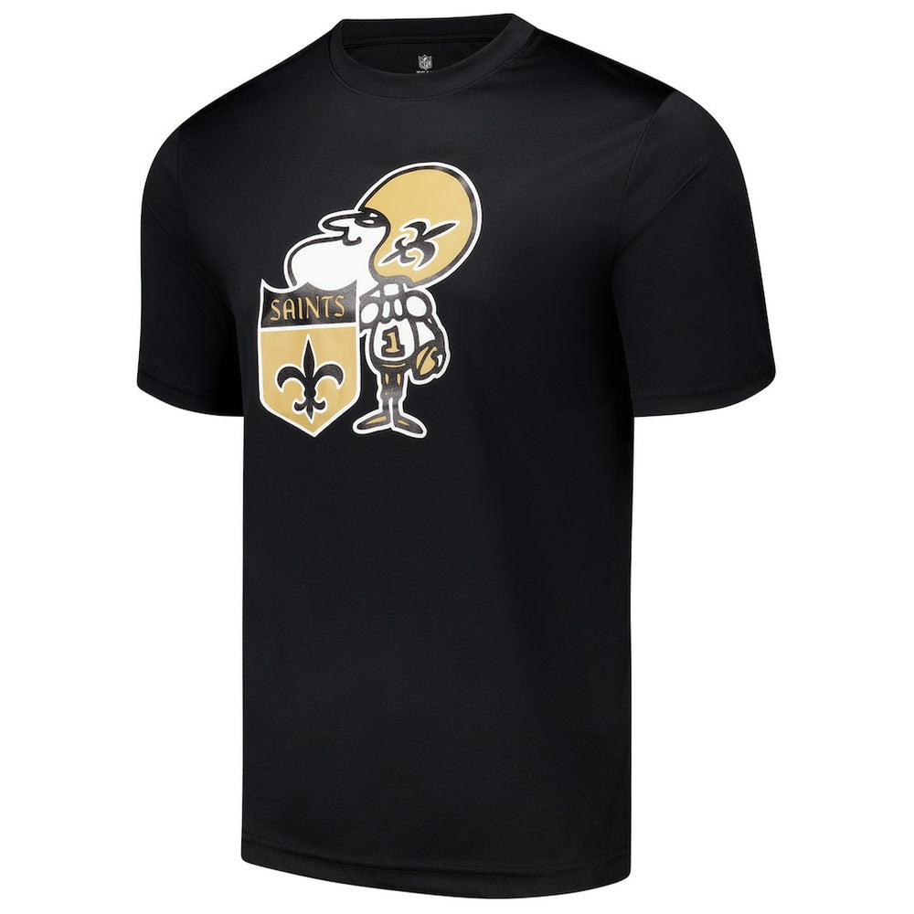 New Orleans Saints Stadium Retro T-Shirt - Black - NFL