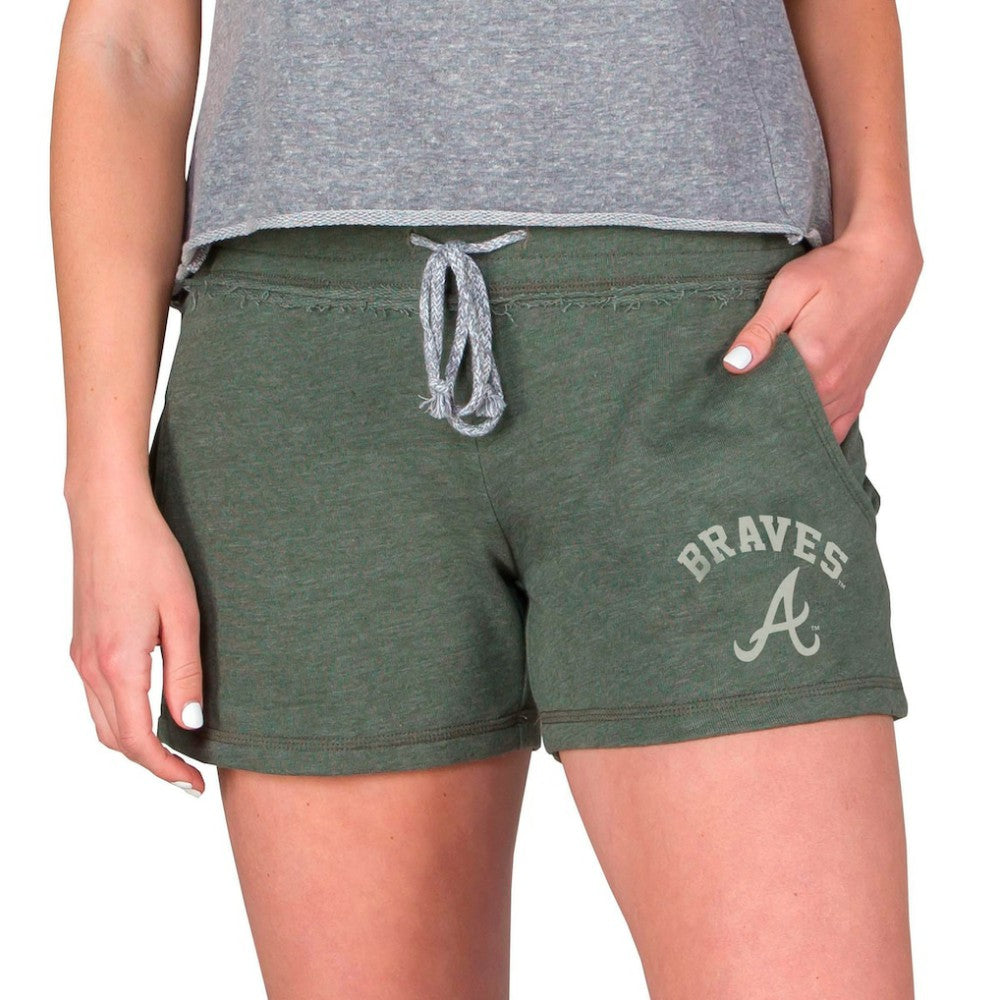 Atlanta Braves Concepts Sport Women's Mainstream French Terry Tri-Blend Shorts Discount