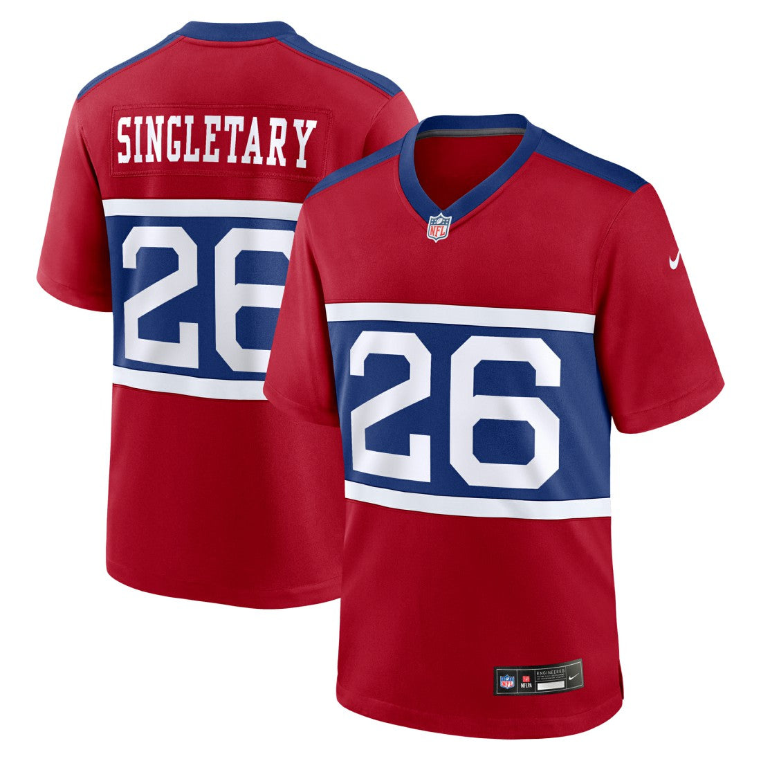 Devin Singletary New York Giants Alternate Player Game Jersey - Century Red - Nike