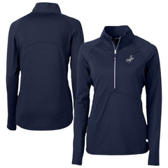 Los Angeles Dodgers Cutter & Buck Women's Adapt Eco Knit Stretch Recycled Half-Zip DryTec Top Discount