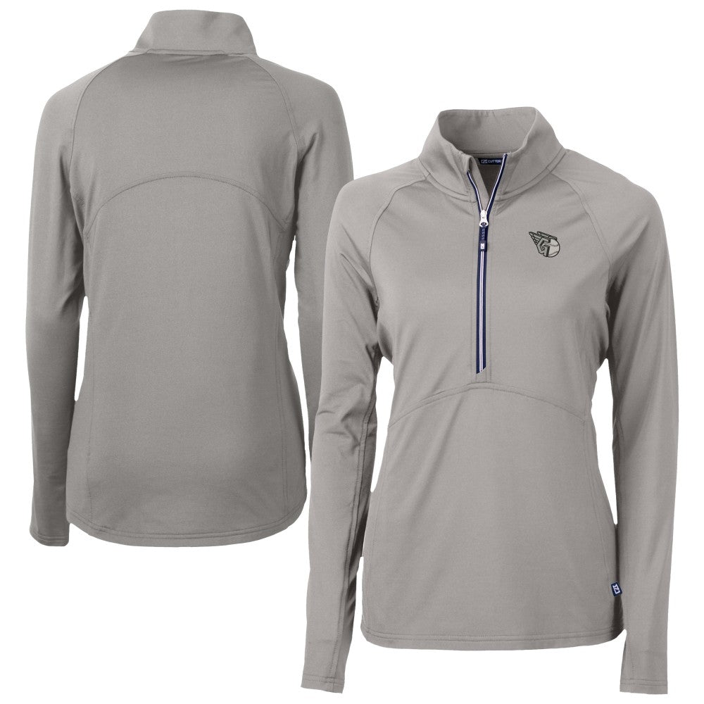 Cleveland Guardians Cutter & Buck Women's Adapt Eco Knit Stretch Recycled Half-Zip DryTec Top Online