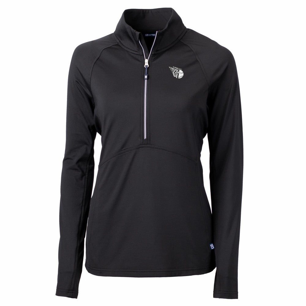 Cleveland Guardians Cutter & Buck Women's Adapt Eco Knit Stretch Recycled Half-Zip DryTec Top Near Me