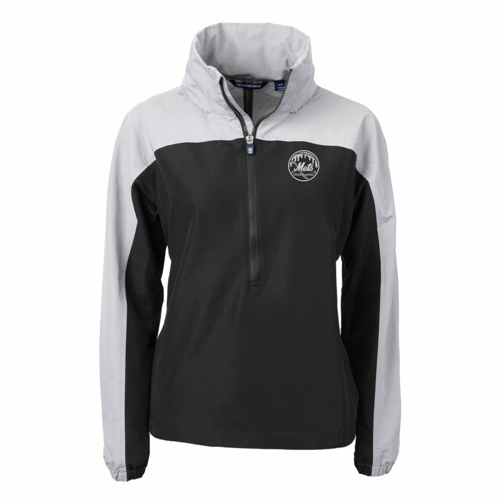 New York Mets Cutter & Buck Women's Charter Eco Recycled Half-Zip Anorak Jacket Online