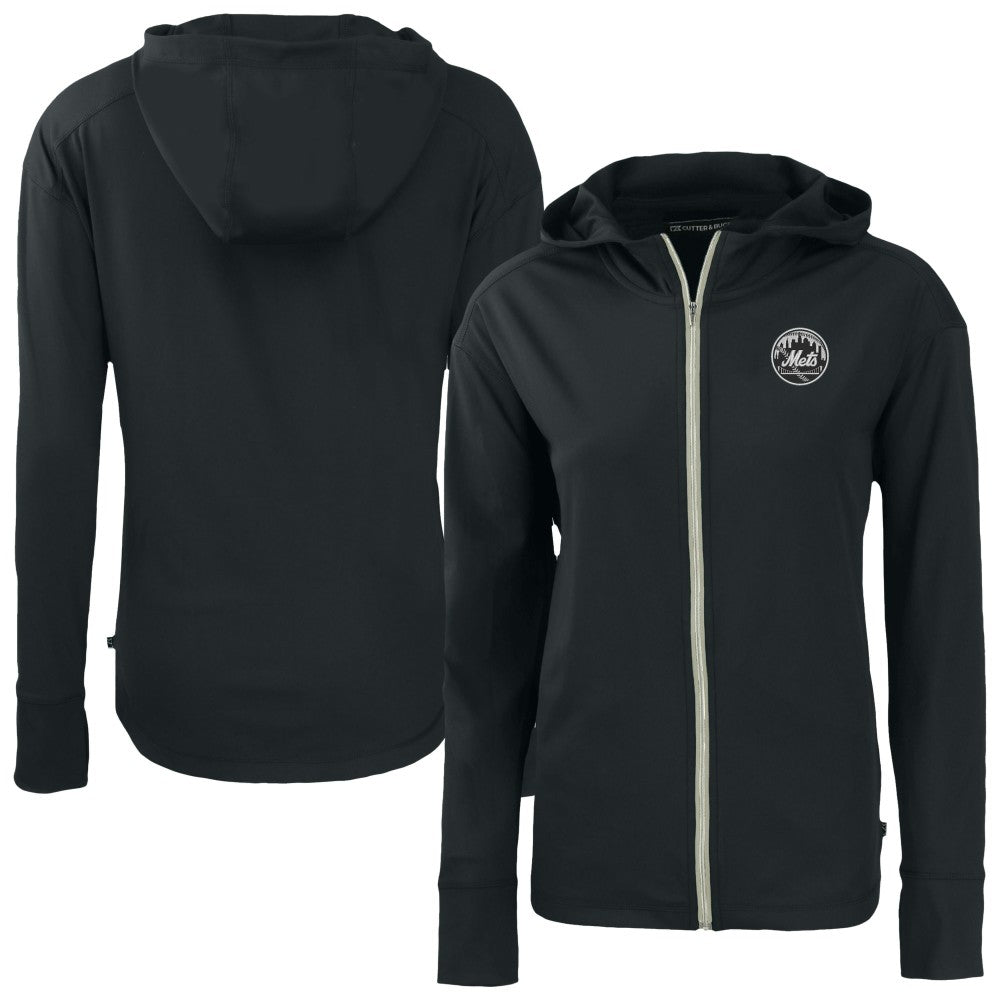 New York Mets Cutter & Buck Women's Daybreak Eco Recycled Full-Zip Hoodie Outlet