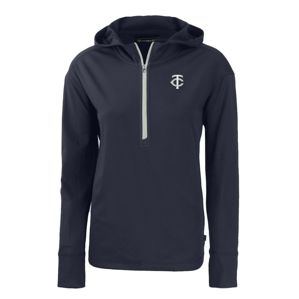 Minnesota Twins Cutter & Buck Women's Daybreak Eco Recycled Half-Zip Hoodie Online
