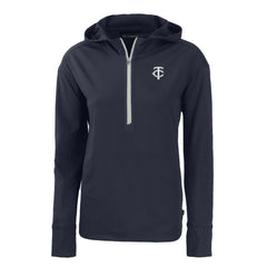 Minnesota Twins Cutter & Buck Women's Daybreak Eco Recycled Half-Zip Hoodie Online