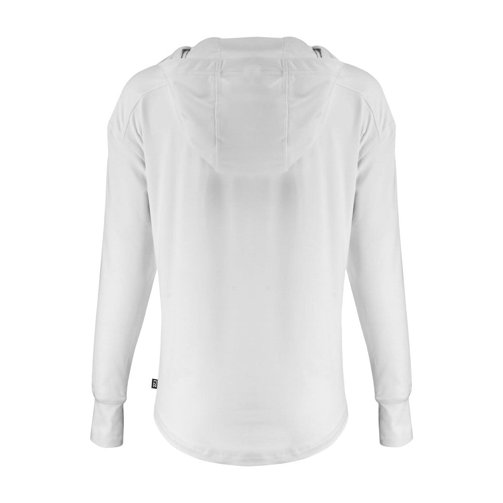 New York Mets Cutter & Buck Women's Daybreak Eco Recycled Half-Zip Hoodie for sale