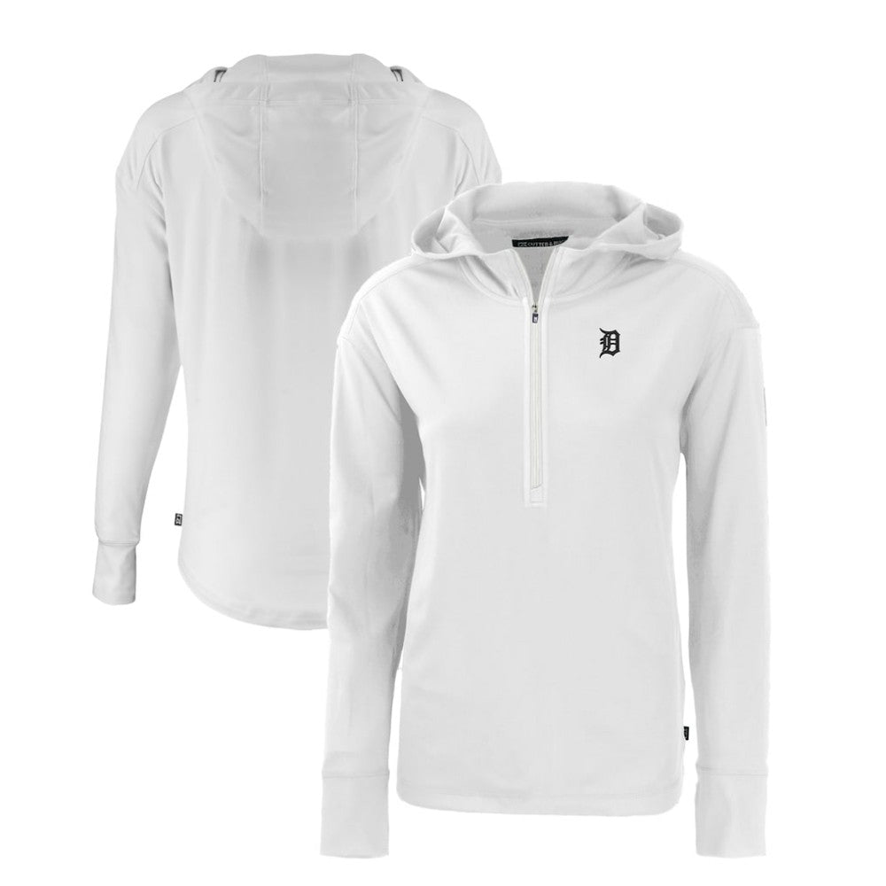 Detroit Tigers Cutter & Buck Women's Daybreak Eco Recycled Half-Zip Hoodie Sale