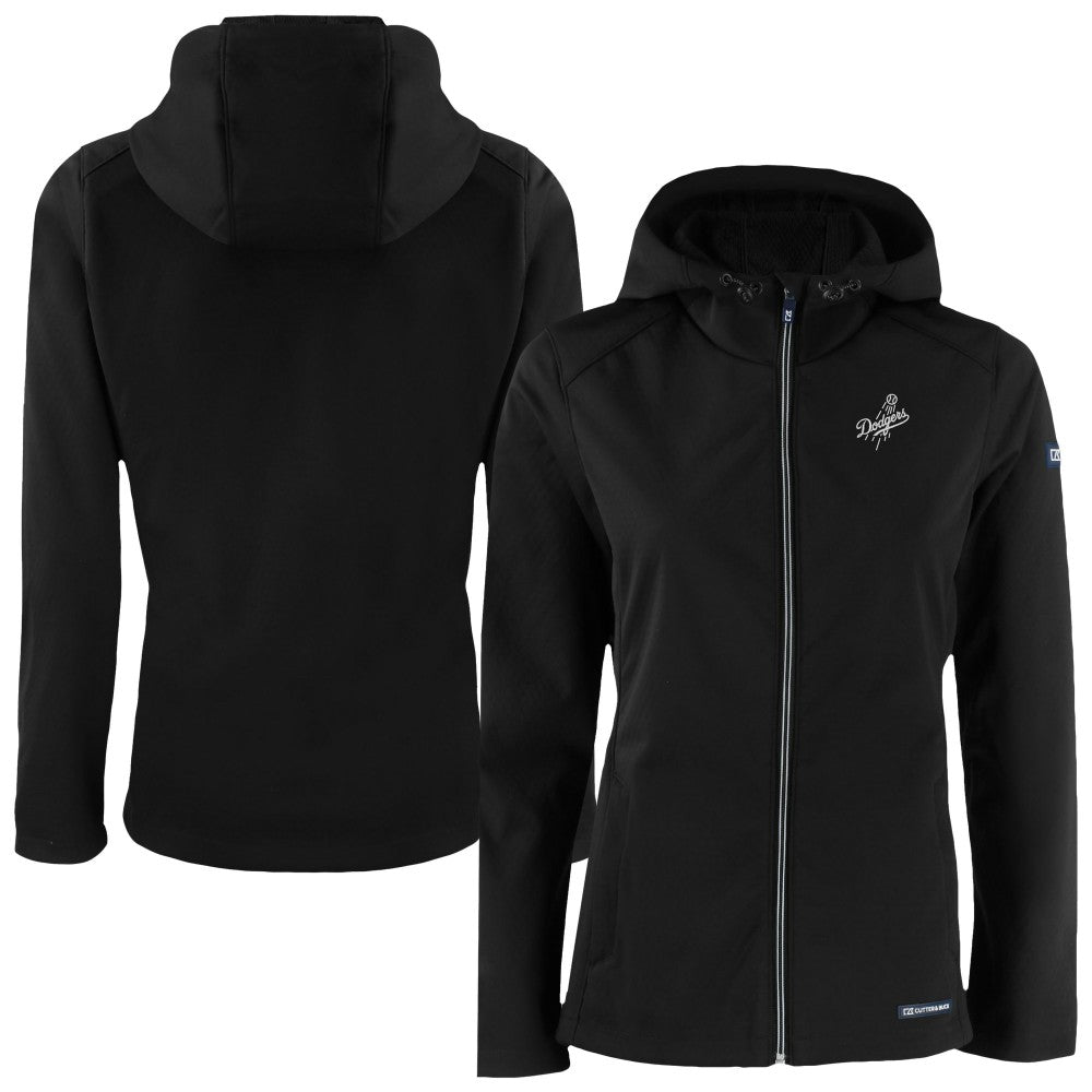 Los Angeles Dodgers Cutter & Buck Women's Evoke Eco Softshell Recycled Full-Zip Hoodie Jacket Sale