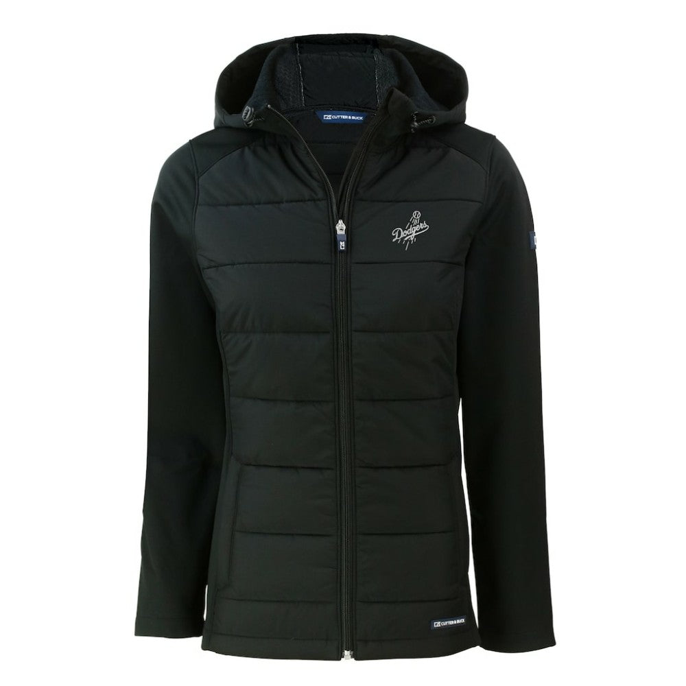 Los Angeles Dodgers Cutter & Buck Women's Evoke Hybrid Eco Softshell Recycled Full-Zip Hooded Jacket Near Me