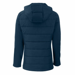 New York Mets Cutter & Buck Women's Evoke Hybrid Eco Softshell Recycled Full-Zip Hooded Jacket for sale