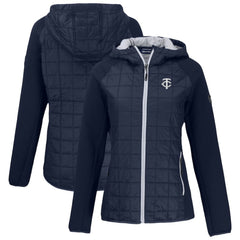 Minnesota Twins Cutter & Buck Women's Rainier Primaloft Eco Full-Zip Hybrid Jacket Sale