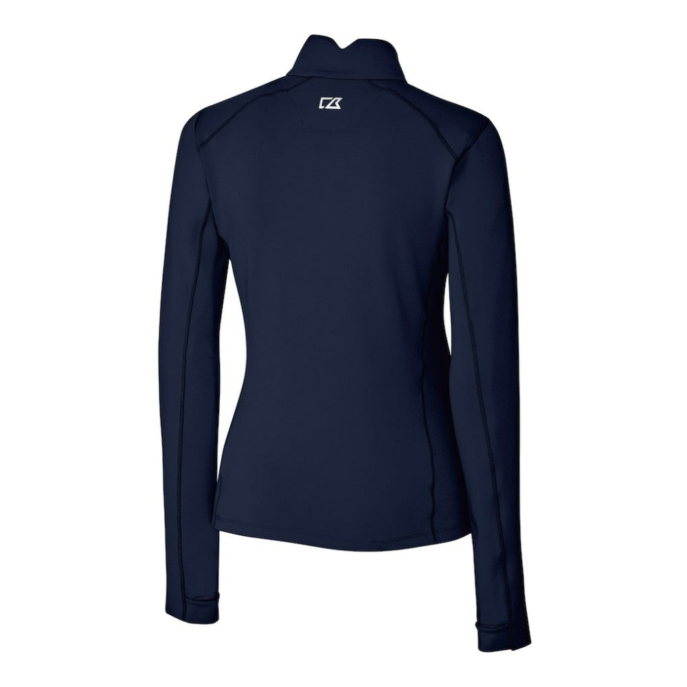 Detroit Tigers Cutter & Buck Women's Traverse Stretch Quarter-Zip Pullover Top Discount