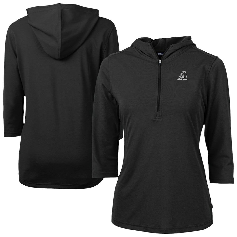 Arizona Diamondbacks Cutter & Buck Women's Virtue Eco Pique Half-Zip 3/4 Sleeve Pullover Hoodie Online