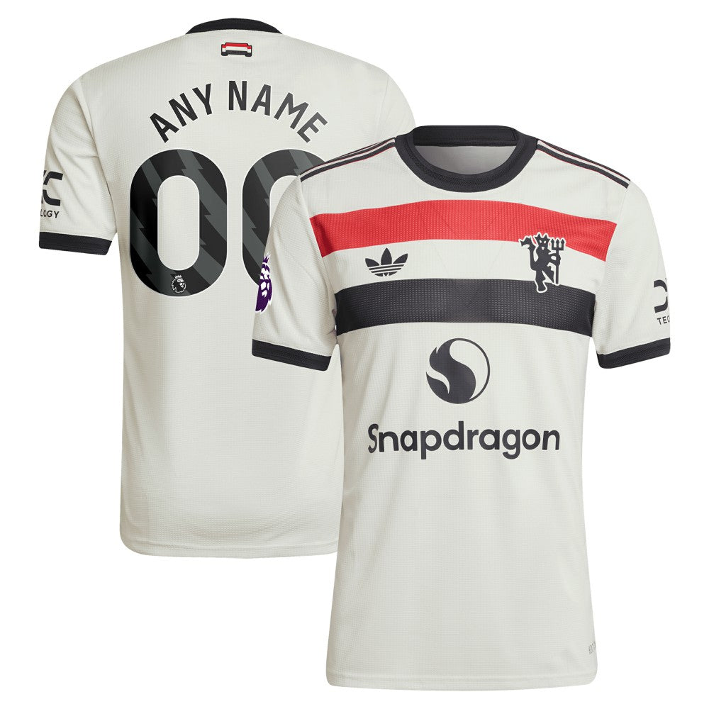 Adidas - Manchester United Originals 2024/25 Third Custom Jersey - Cream
