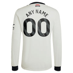 Adidas - Manchester United Originals 2024/25 Third Custom Replica Long Sleeve Jersey - Cream