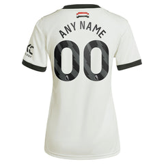 Adidas - Manchester United Originals Women's 2024/25 Third Custom Replica Jersey - Cream