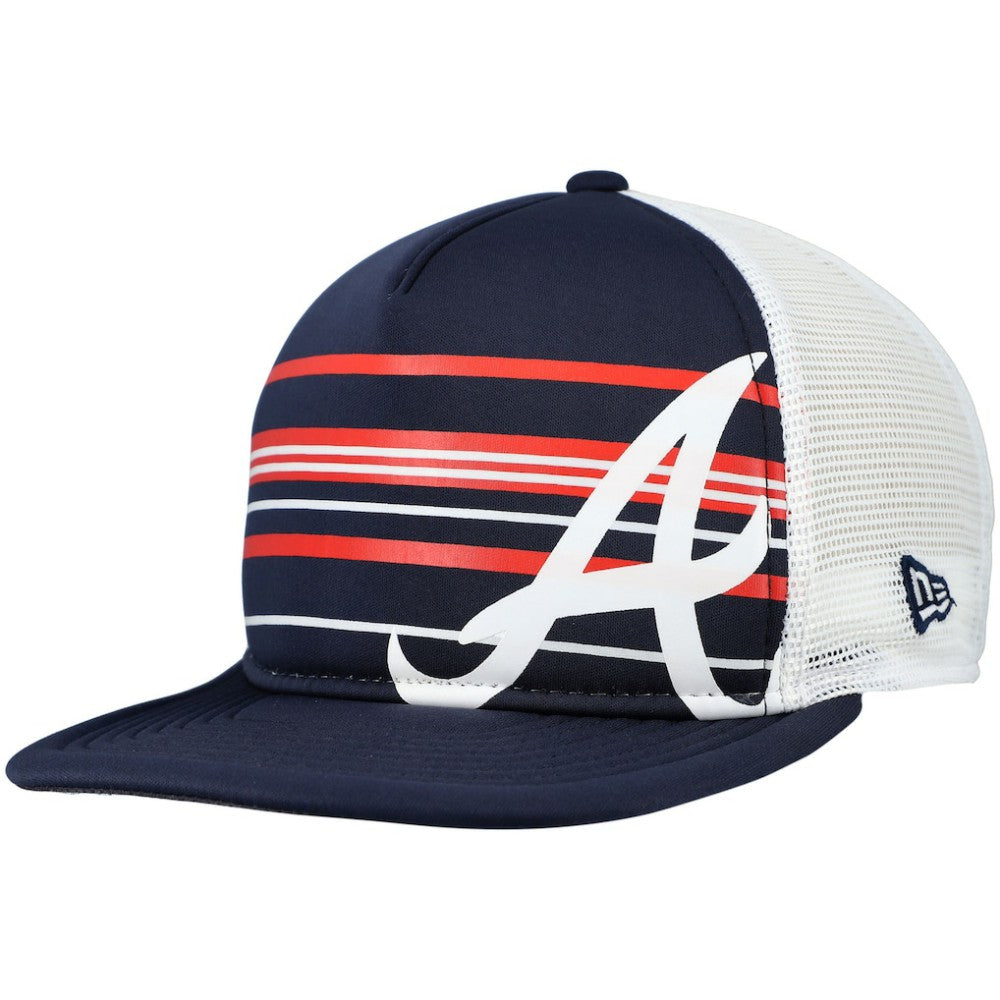 Atlanta Braves New Era A-Frame Trucker 9FIFTY Snapback Hat Discount