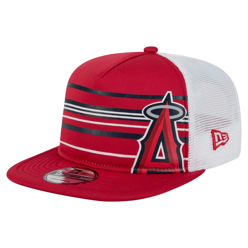 Los Angeles Angels New Era 9FIFTY A-Frame Trucker Snapback Hat Discount