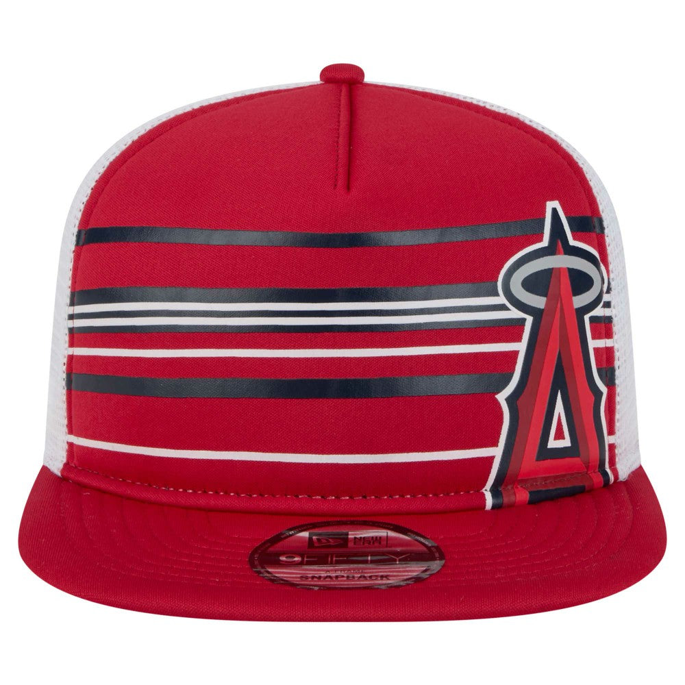 Los Angeles Angels New Era 9FIFTY A-Frame Trucker Snapback Hat Discount