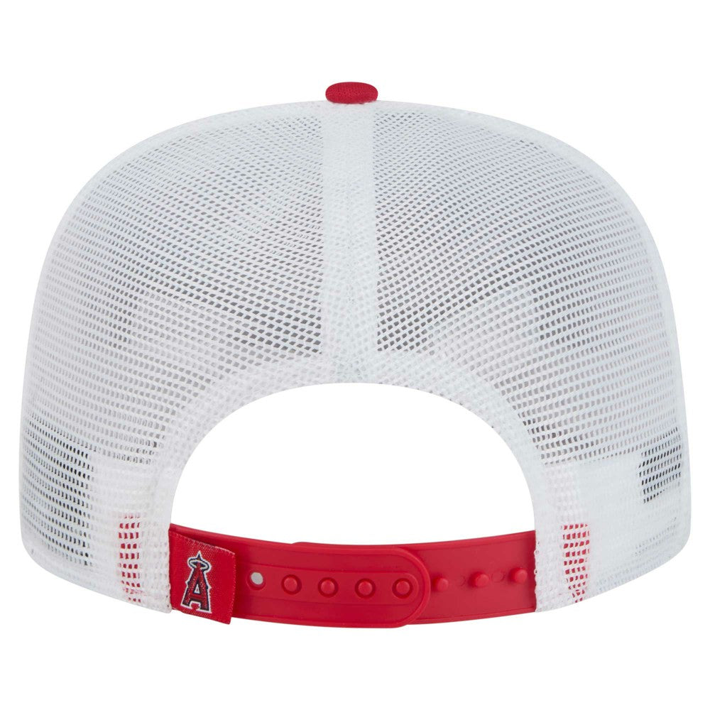 Los Angeles Angels New Era 9FIFTY A-Frame Trucker Snapback Hat Discount