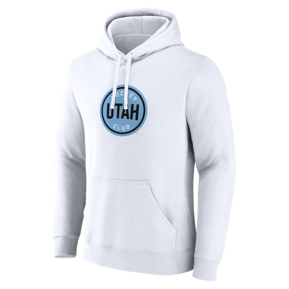 Utah Mammoth Fanatics Draft Logo Pullover Hoodie - White | Fanatics Lifestyle