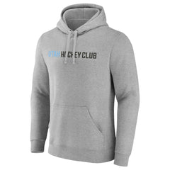 Utah Mammoth Fanatics Wordmark Logo Fleece Pullover Hoodie - Heather Gray | Fanatics sale
